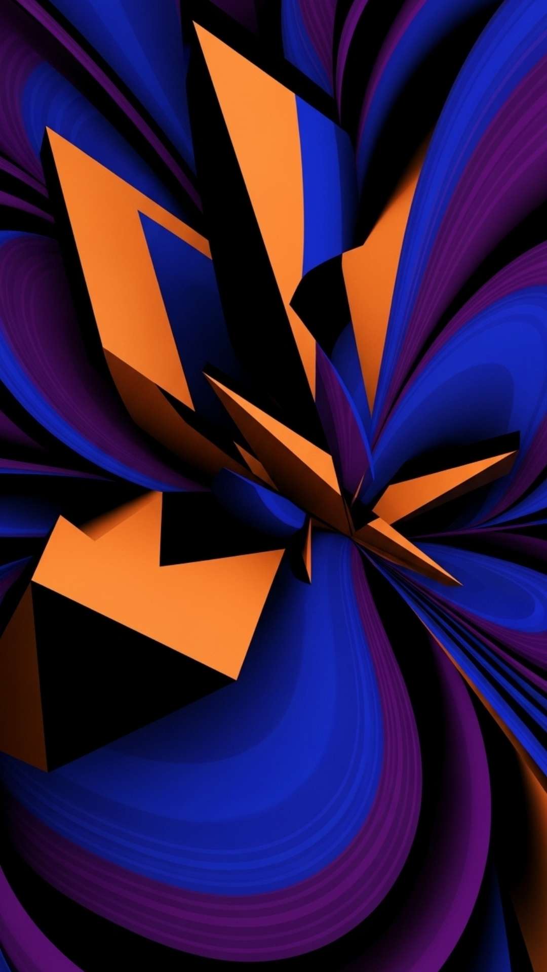 Bold abstract design in vibrant colors, a striking and stylish attitude WhatsApp DP.