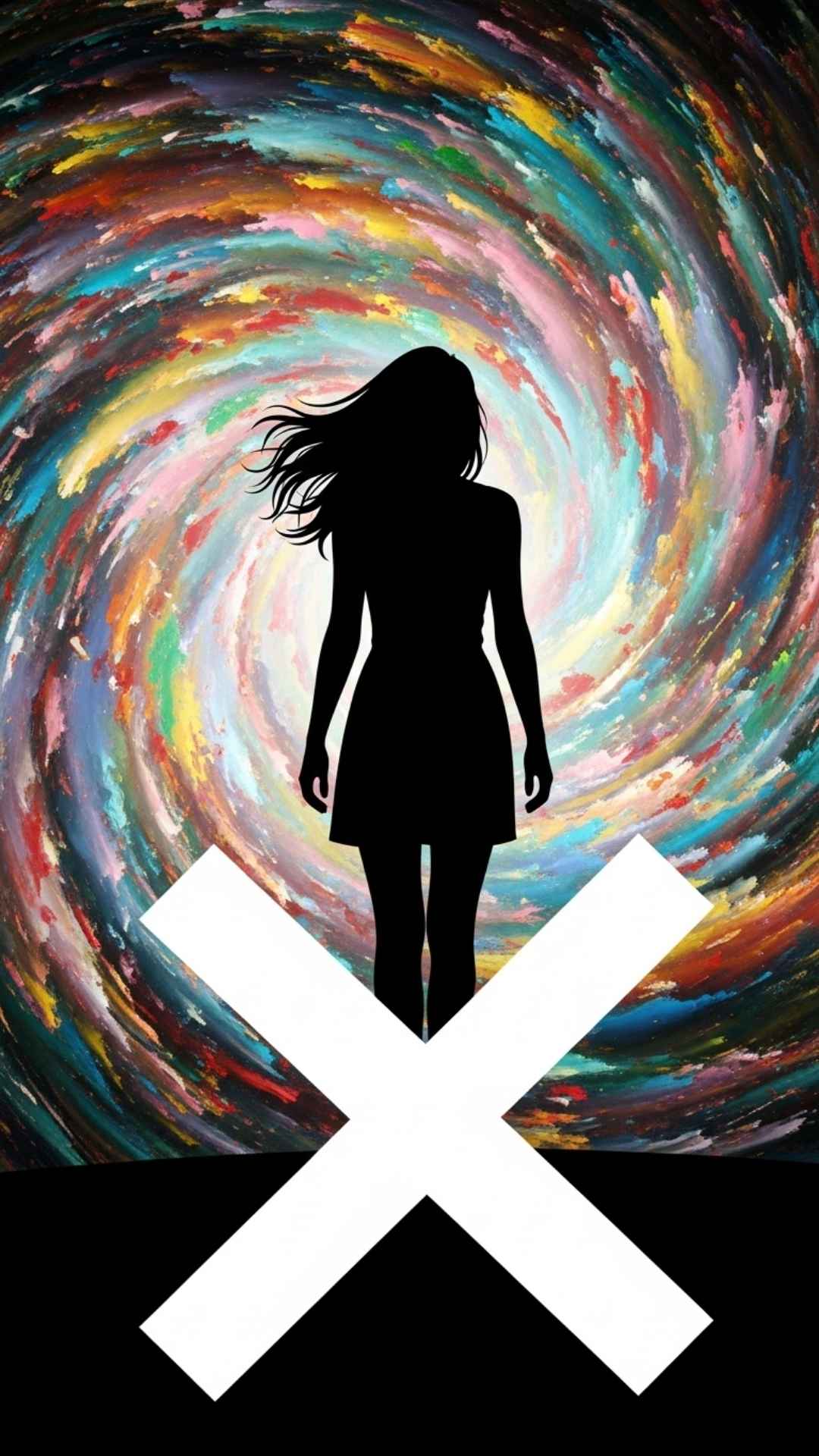 Graphic symbolizing a "don't care" attitude, perfect for an independent WhatsApp DP.