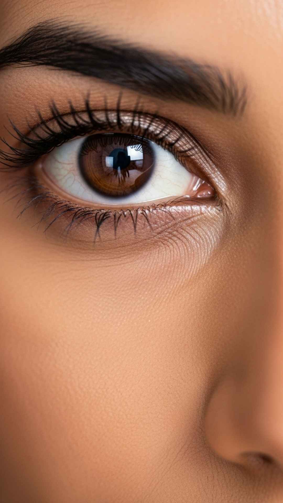 Close-up of piercing, confident eyes, a powerful attitude WhatsApp DP