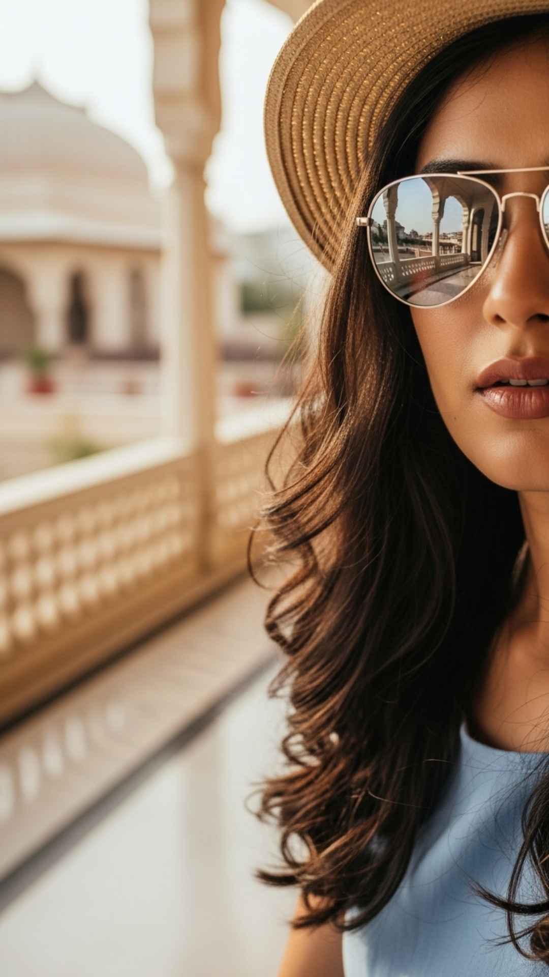 Cool person wearing stylish sunglasses, exuding a confident and mysterious attitude WhatsApp DP