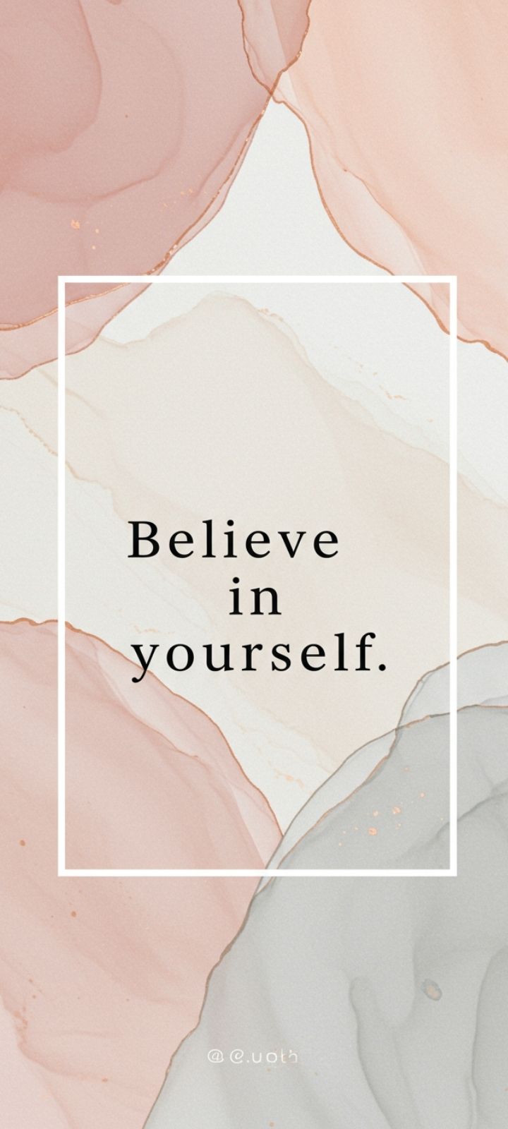 DP with an empowering English quote on an aesthetic pastel background.