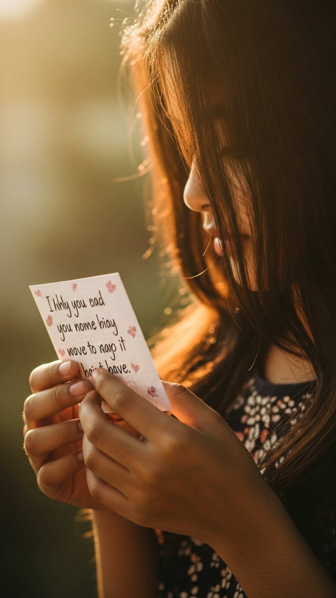 WhatsApp DP for girls with hidden face quotes, inspiring obscured face profile picture, motivational hidden face DP, quote in hands image.