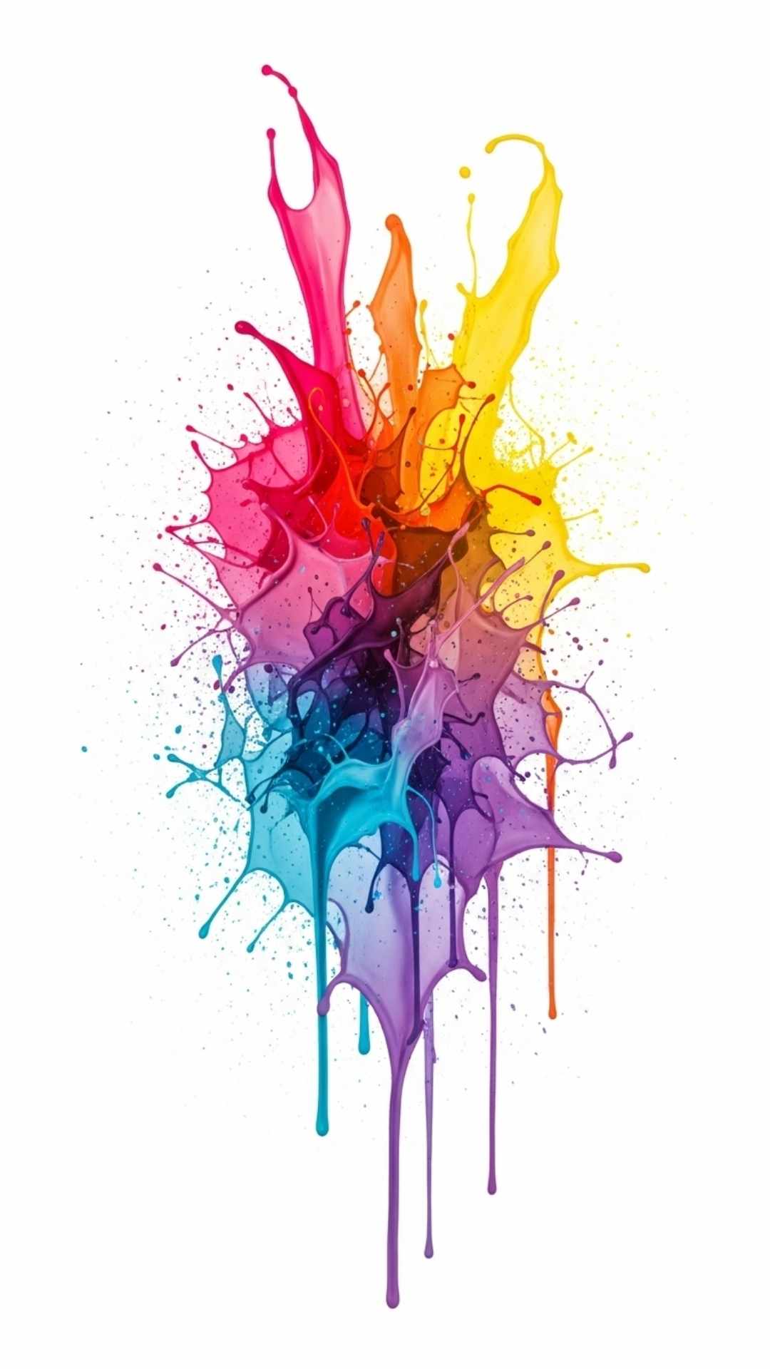 Abstract watercolor paint splash, a creative WhatsApp DP.