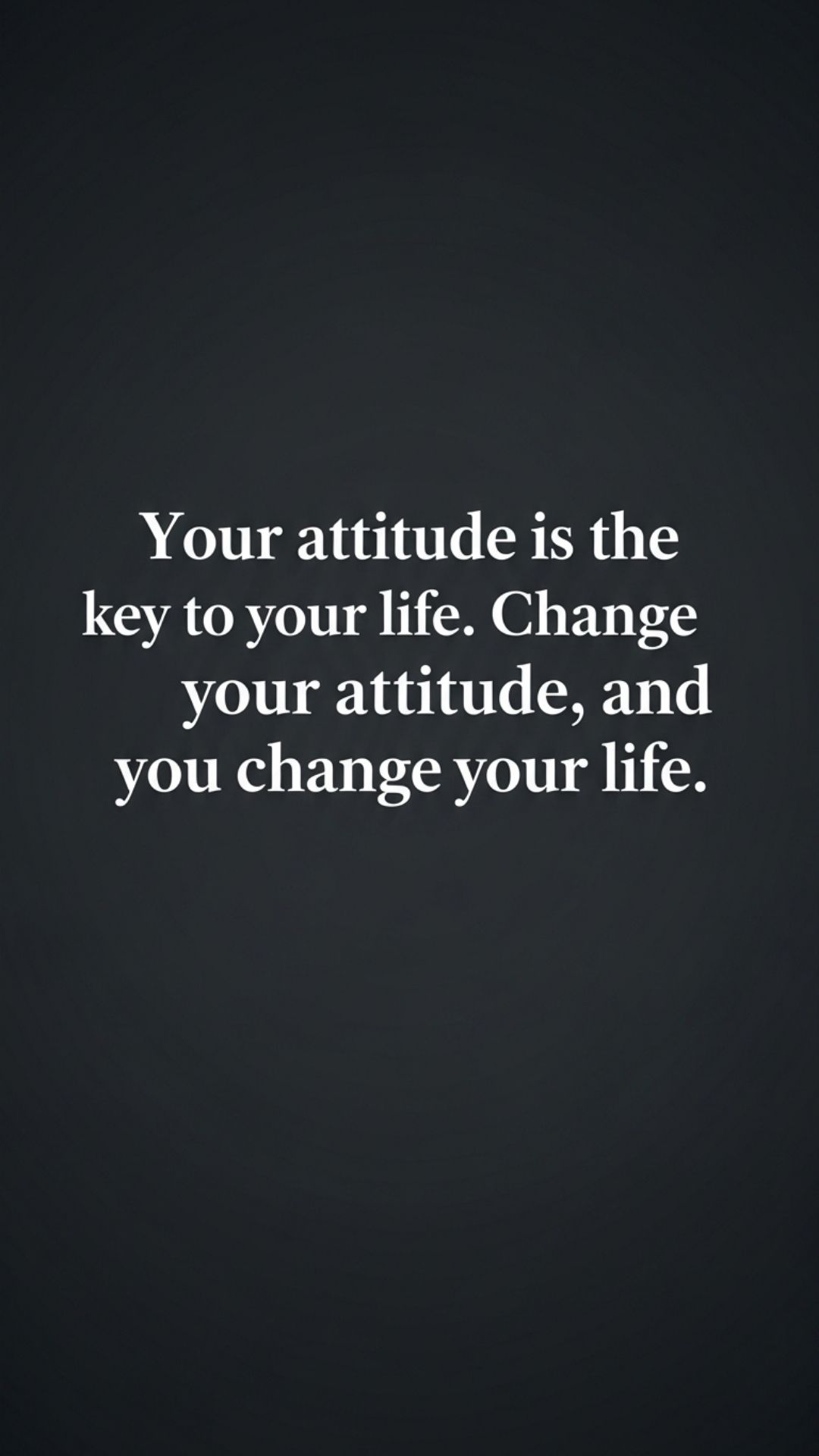 Minimalist dark background with an attitude quote, great for a WhatsApp DP.