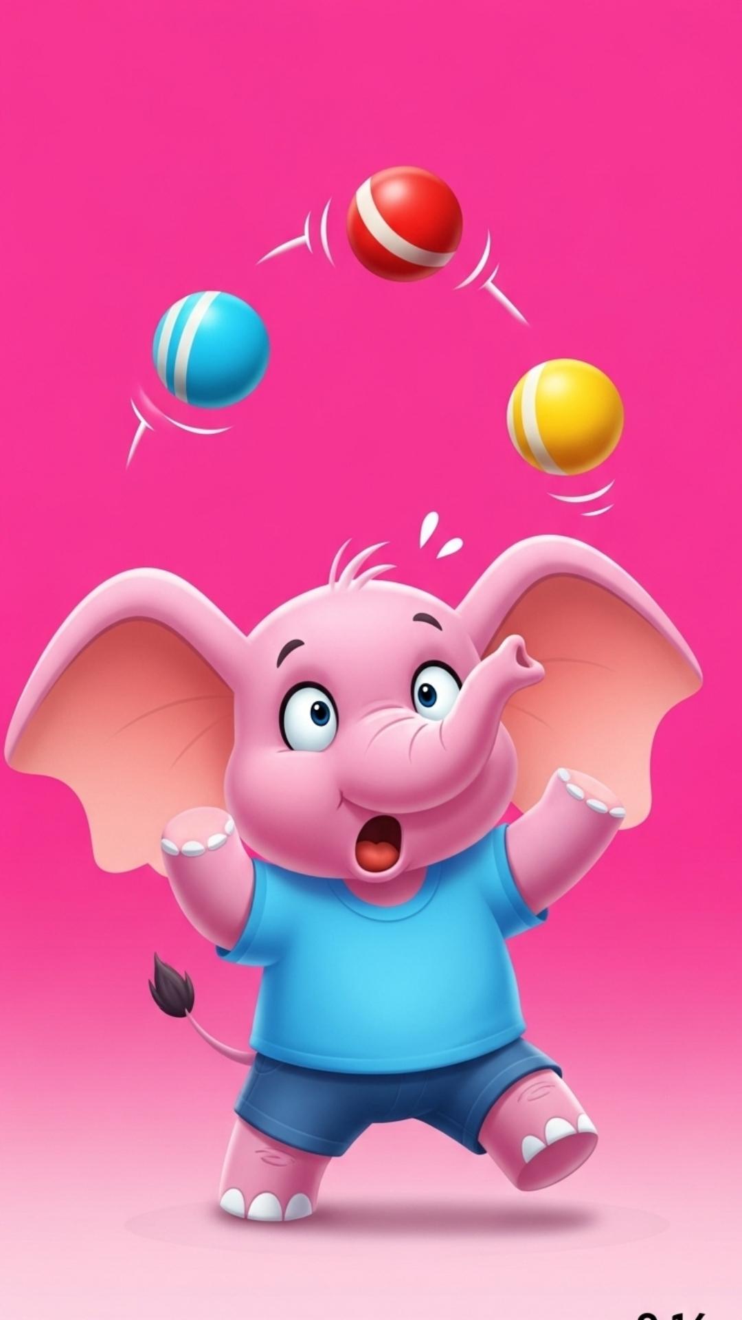 Cartoon character in a funny pose, a playful WhatsApp DP.
