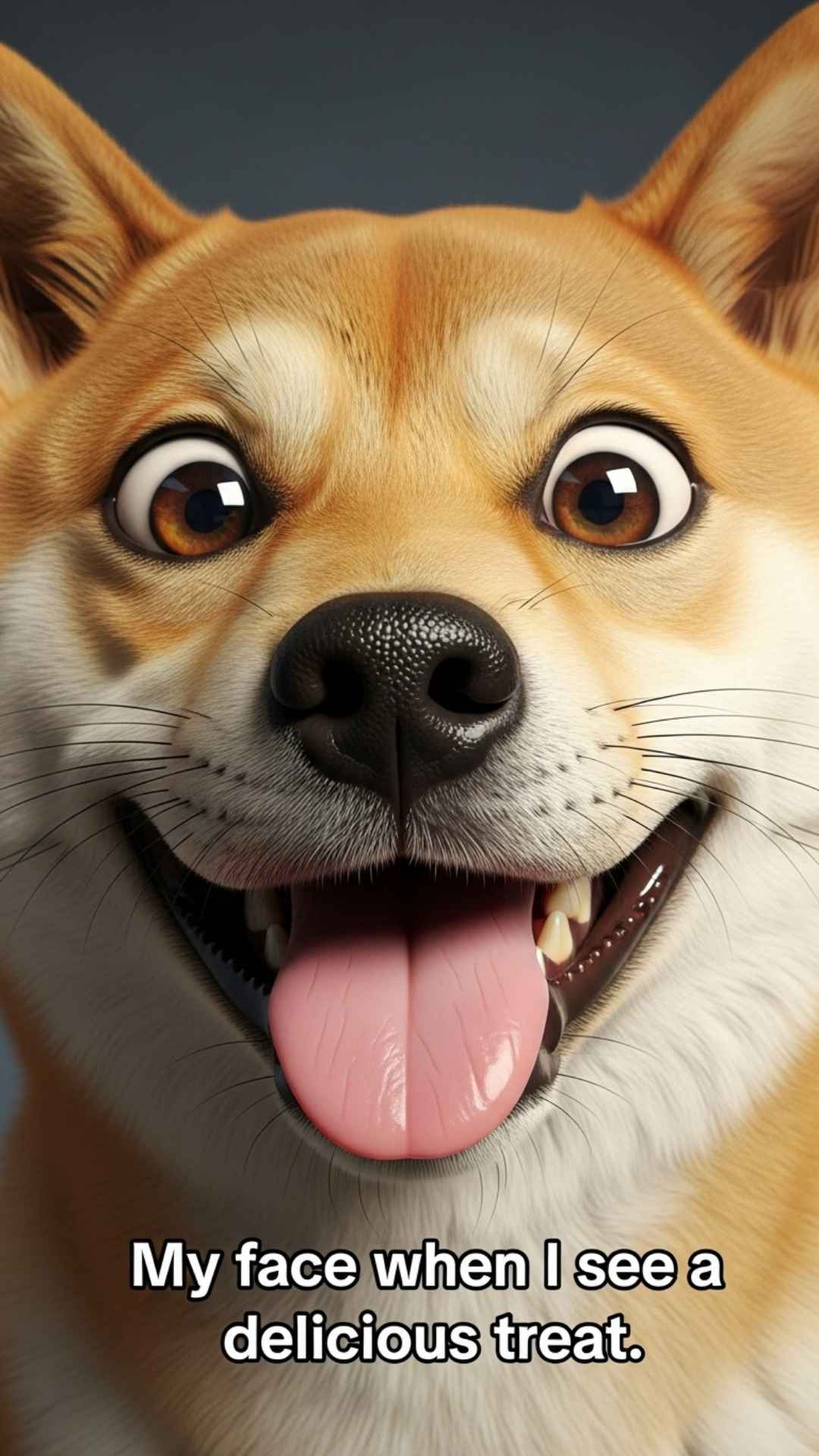 Funny dog with a witty caption, a hilarious WhatsApp DP.