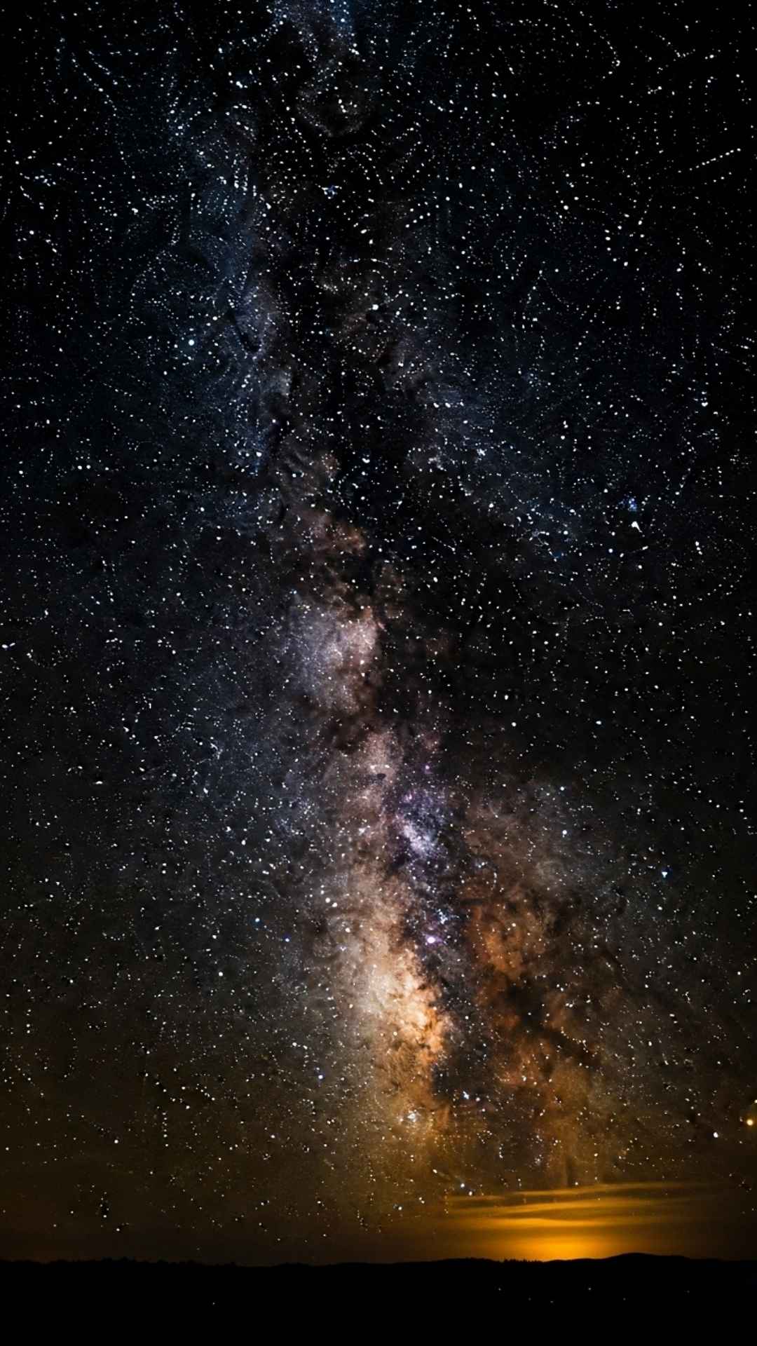 Milky Way galaxy in a dark night sky, a cosmic WhatsApp DP.
