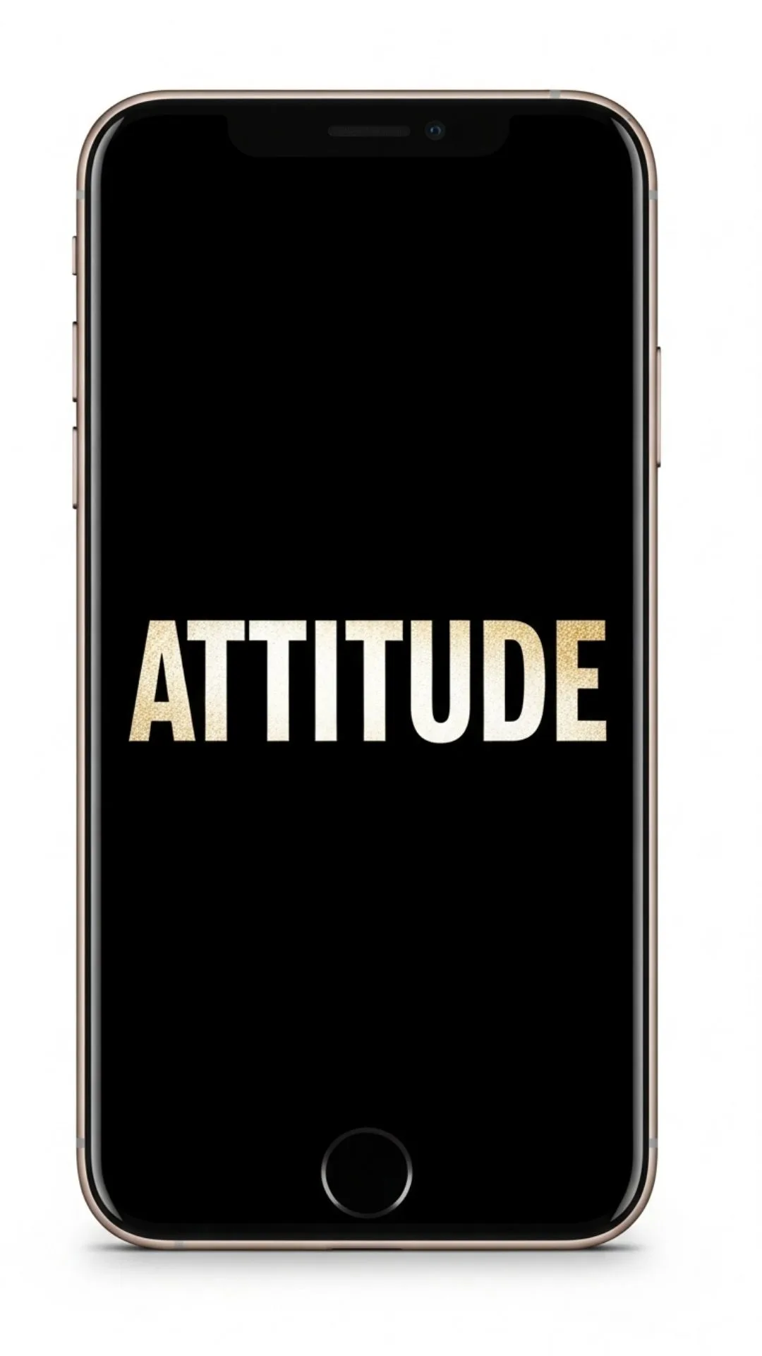 Powerful black WhatsApp DP featuring stylish "Attitude" text, perfect for expressing confidence and a strong personality.