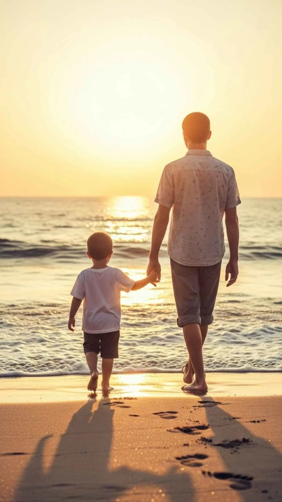 Two sets of footprints on a sandy beach. A romantic and nostalgic DP for couples, love, and cherished memories.