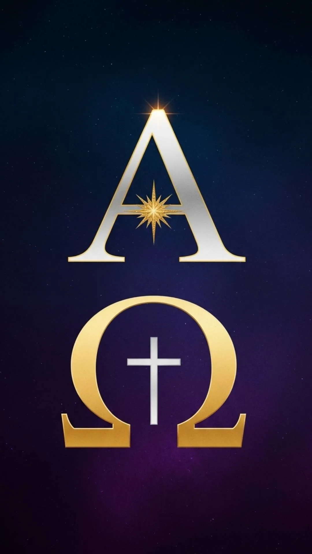 A symbolic Christian DP featuring the Alpha and Omega, representing Jesus as the beginning (Christmas) and the end (Easter), the Lord of all time. #AlphaOmega #JesusChrist #ChristianDP #Faith #BeginningAndEnd