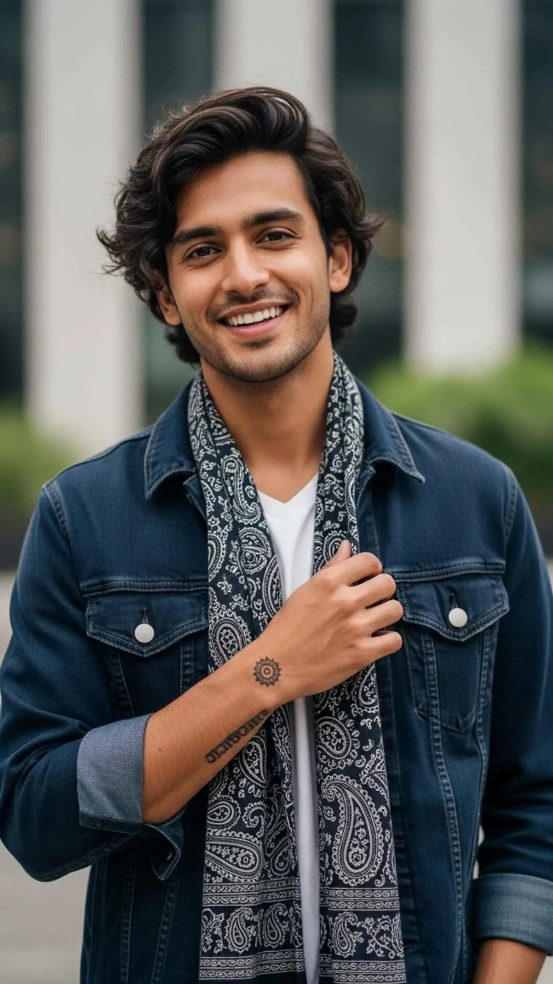 Indian identity Facebook DP for boys, cultural profile picture, traditional modern male avatar, proud Indian FB DP.