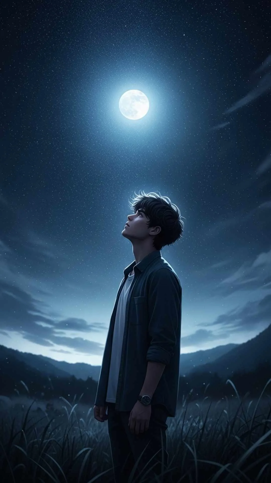 Mystical night Facebook DP for boys, starry sky profile picture, wonder avatar, space lover FB DP.