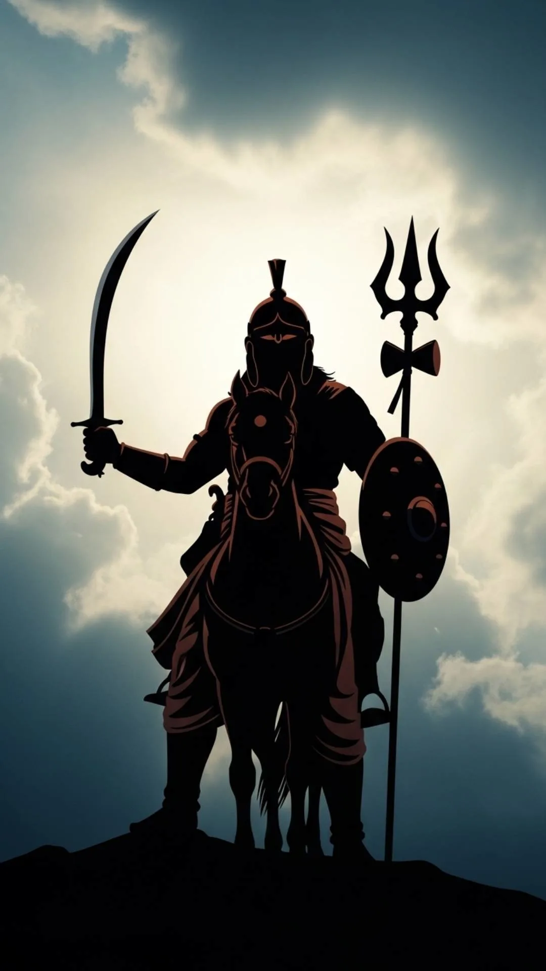 Warrior spirit Facebook DP for boys, brave profile picture, ancient Indian avatar, powerful male FB DP.
