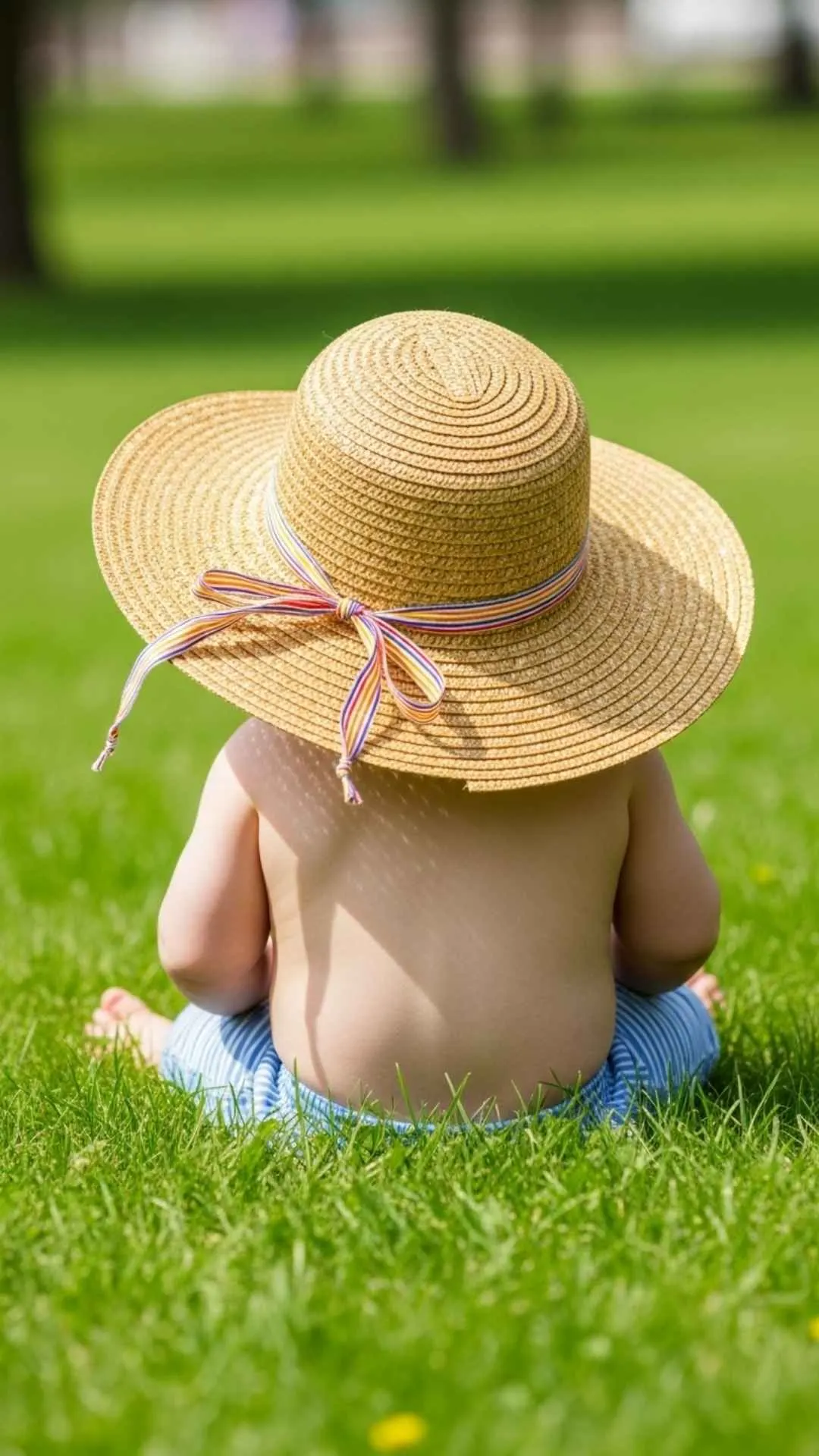 A funny and cute baby boy DP wearing an oversized hat, a charming avatar for social media, free download.