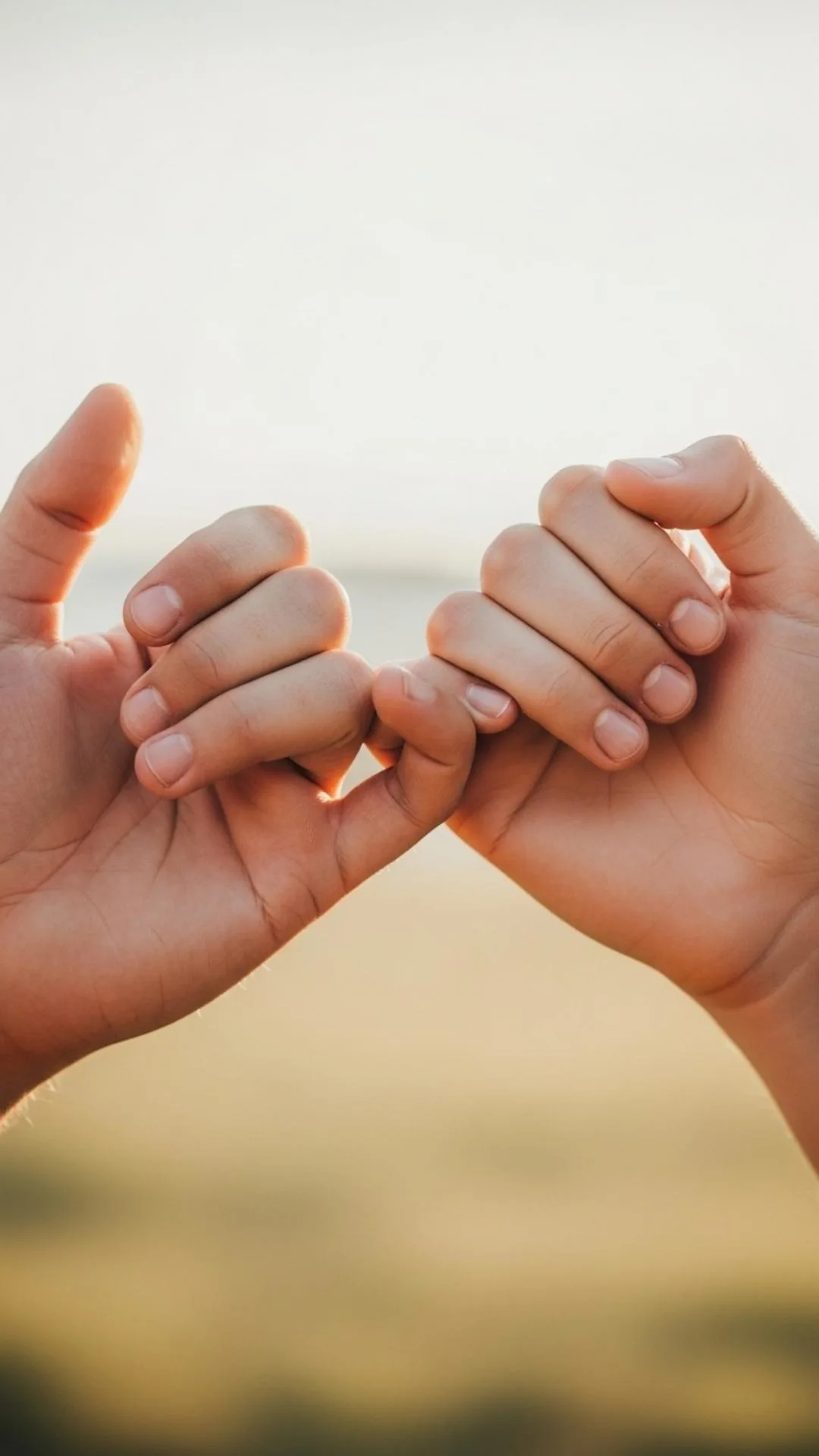 A minimalist cute couple DP of a pinky promise, a sweet and meaningful love profile picture for download.