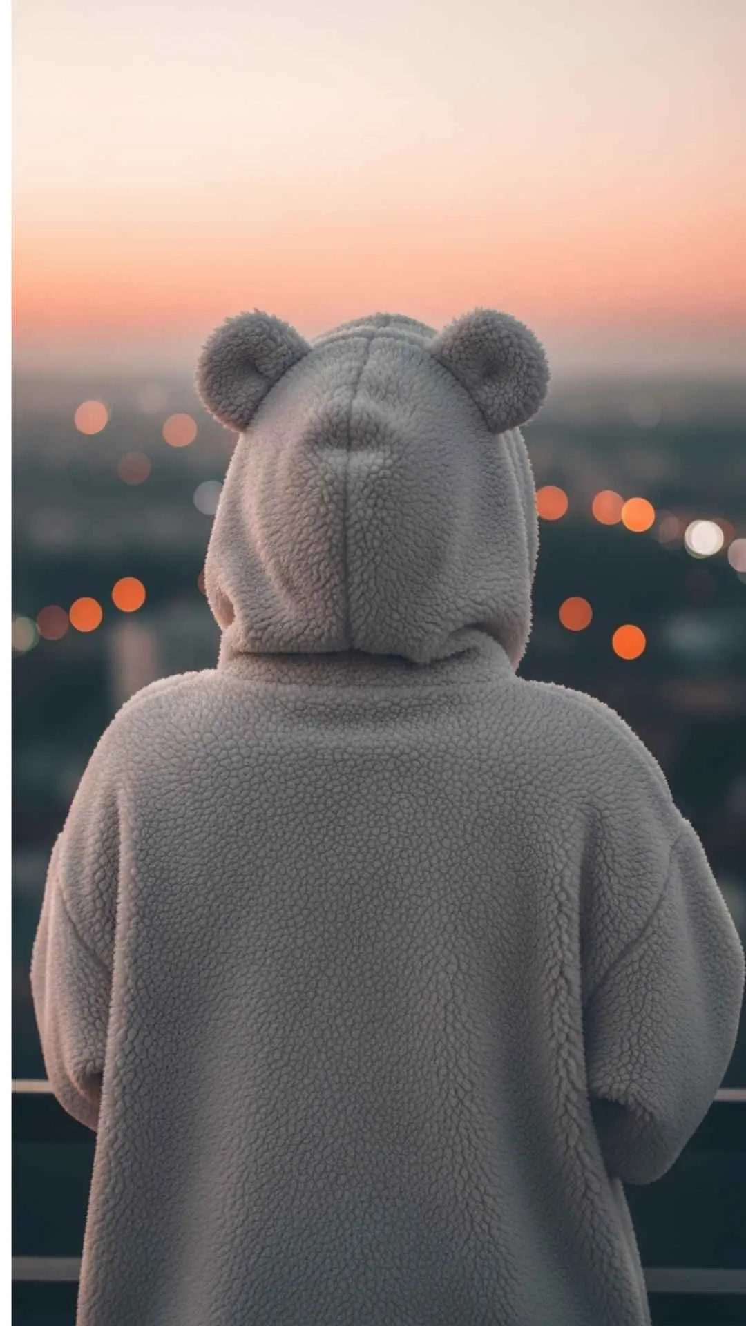 Cute no face DP, aesthetic hidden face profile picture, cozy hoodie WhatsApp DP, mysterious cute image