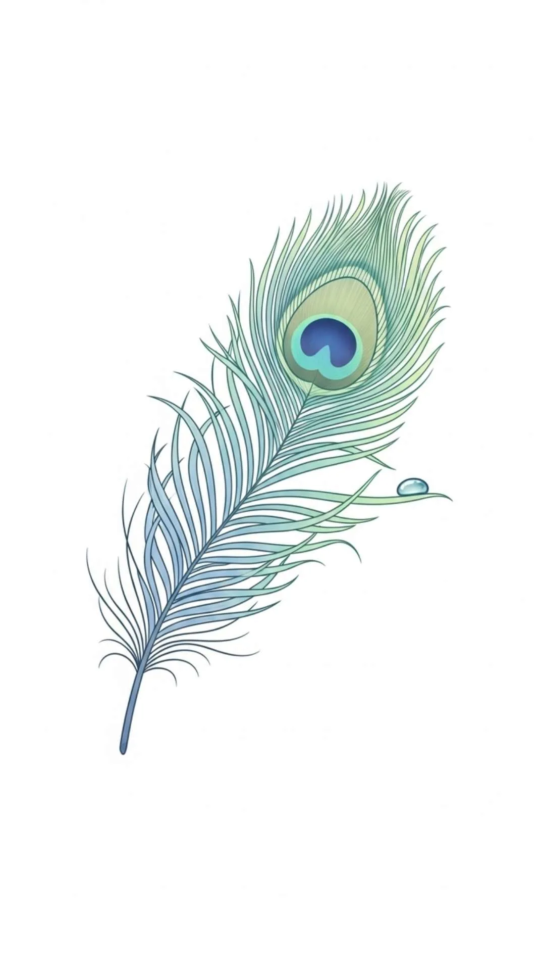 Cute peacock feather DP, beautiful Indian feather profile picture, vibrant peacock motif WhatsApp DP, symbolic bird art.