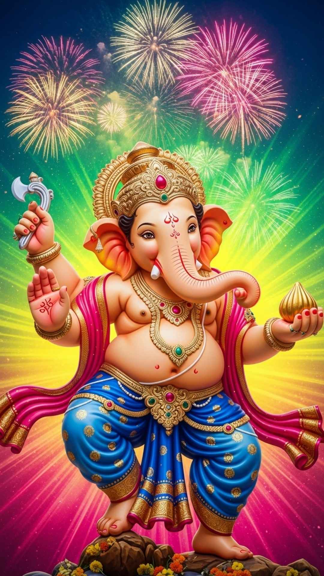 Lord Ganesha Facebook DP, Ganpati profile picture, joyful Ganesha avatar, Hindu deity FB DP.