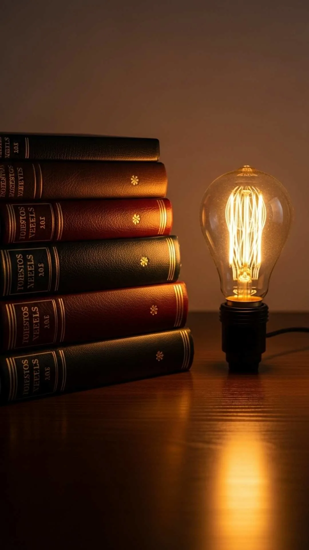 An inspirational DP for students and entrepreneurs, showing that knowledge leads to bright ideas. A motivational image about learning, insight, and innovation.