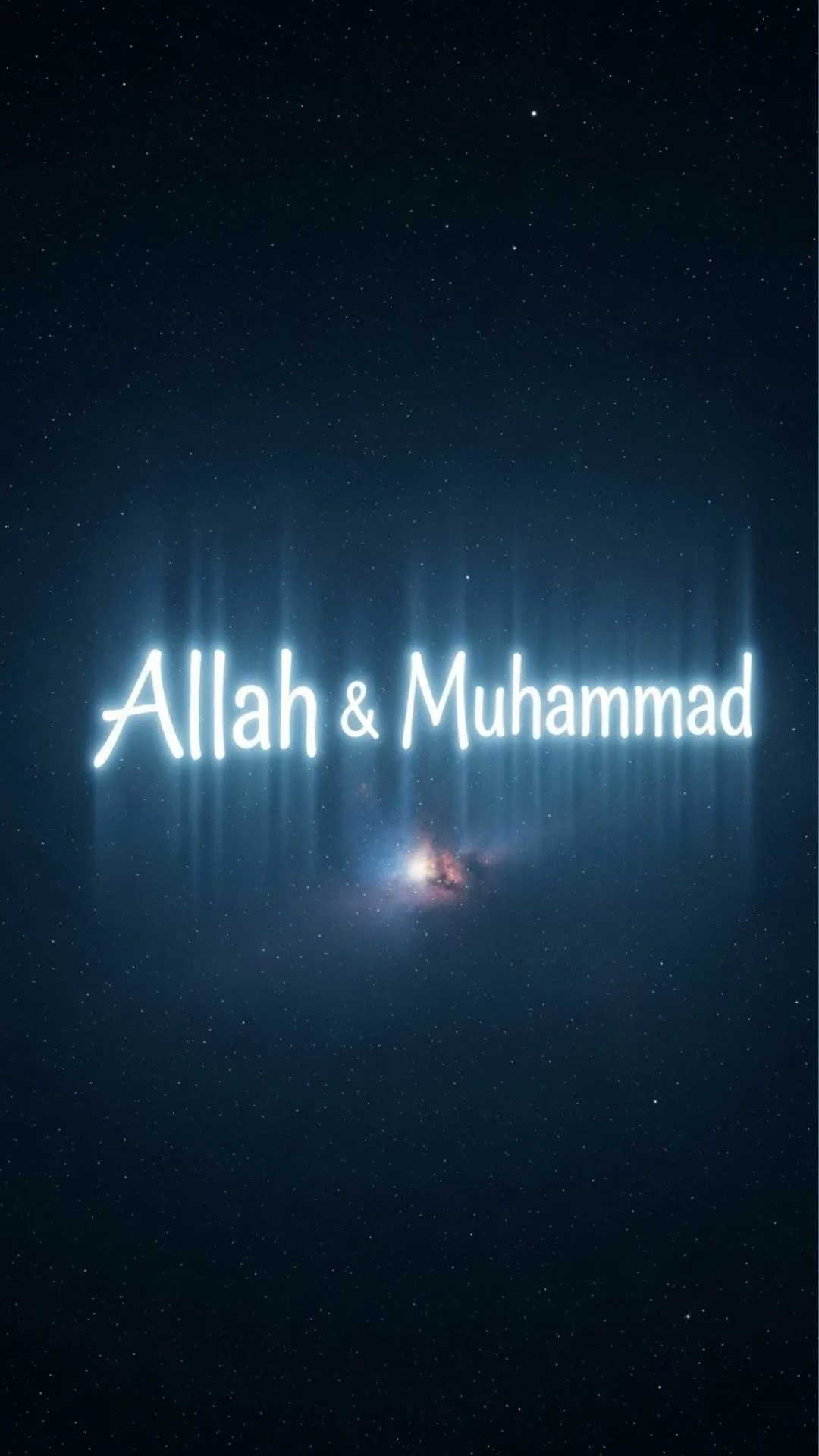 A spiritual DP where the names of Allah and Muhammad (PBUH) are written in pure light (Noor) against a cosmic background. A symbol of divine guidance. #Noor #DivineLight #IslamicDP #Allah #Muhammad