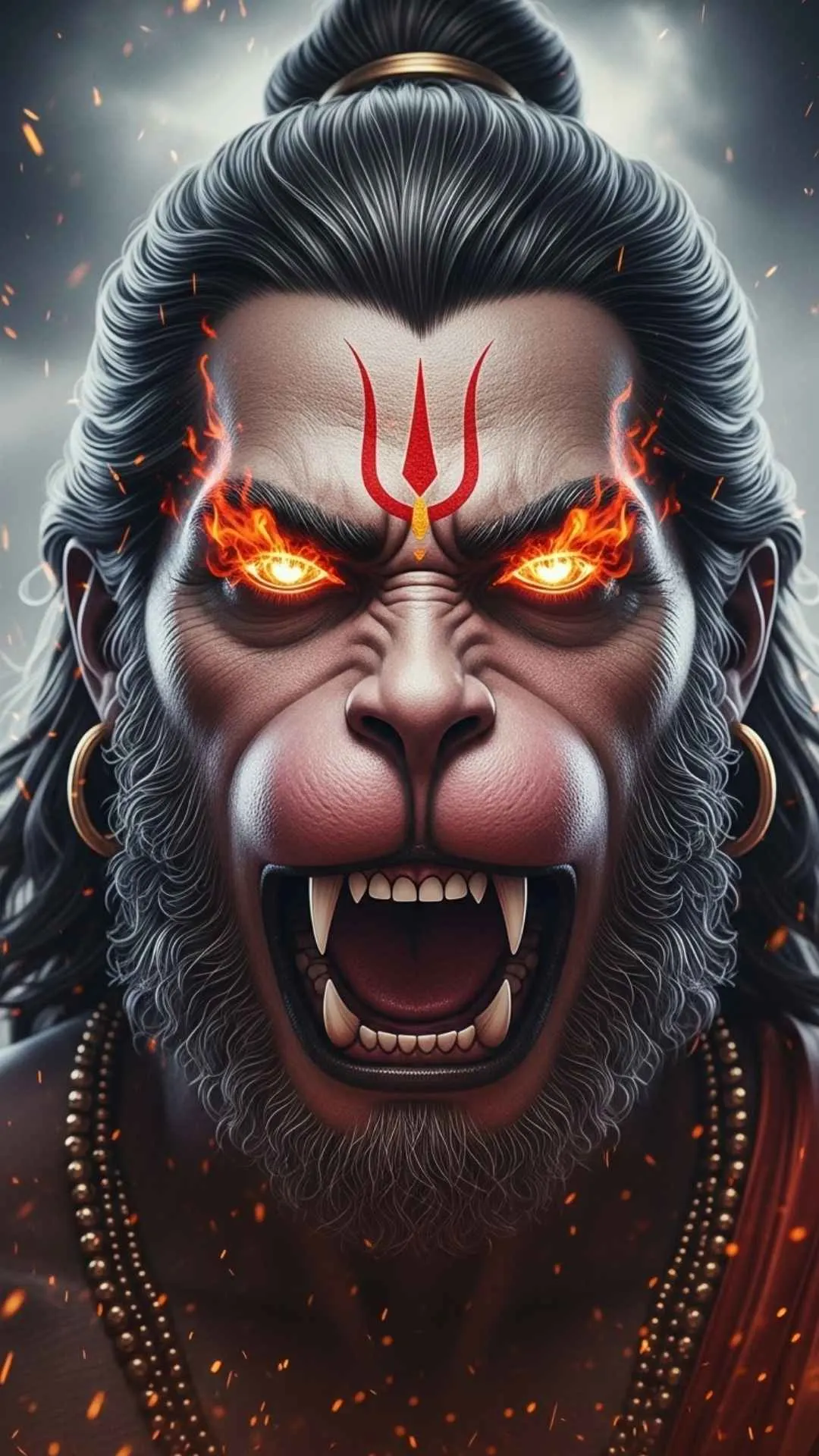 A DP showcasing the immense strength of Lord Hanuman as he carries the Dronagiri mountain to save Lakshman. A symbol of power and determination. #HanumanStrength #Dronagiri #Sanjeevani #Power #Bajrangbali
