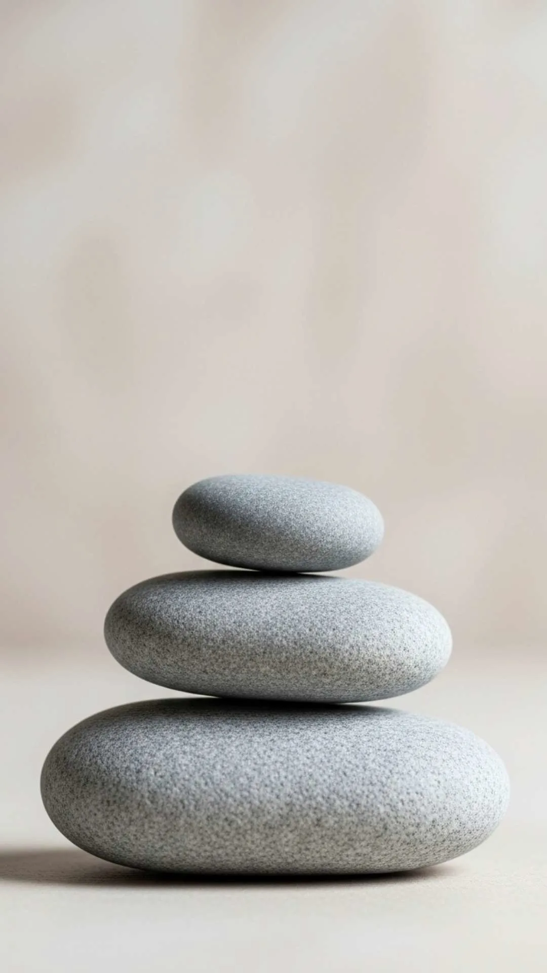 A zen minimalist DP of perfectly balanced stones, symbolizing balance, patience, and inner peace. #Zen #BalancedStones #Minimalist #Peace #Meditation