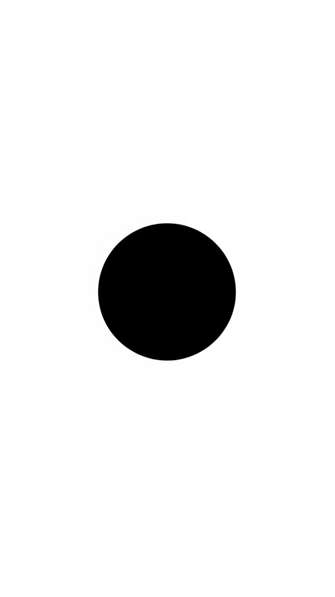 A modern minimalist DP of a single black circle on a clean white background, representing wholeness, focus, and simplicity. #MinimalistArt #Geometric #BlackAndWhite #SimpleDP #Modern