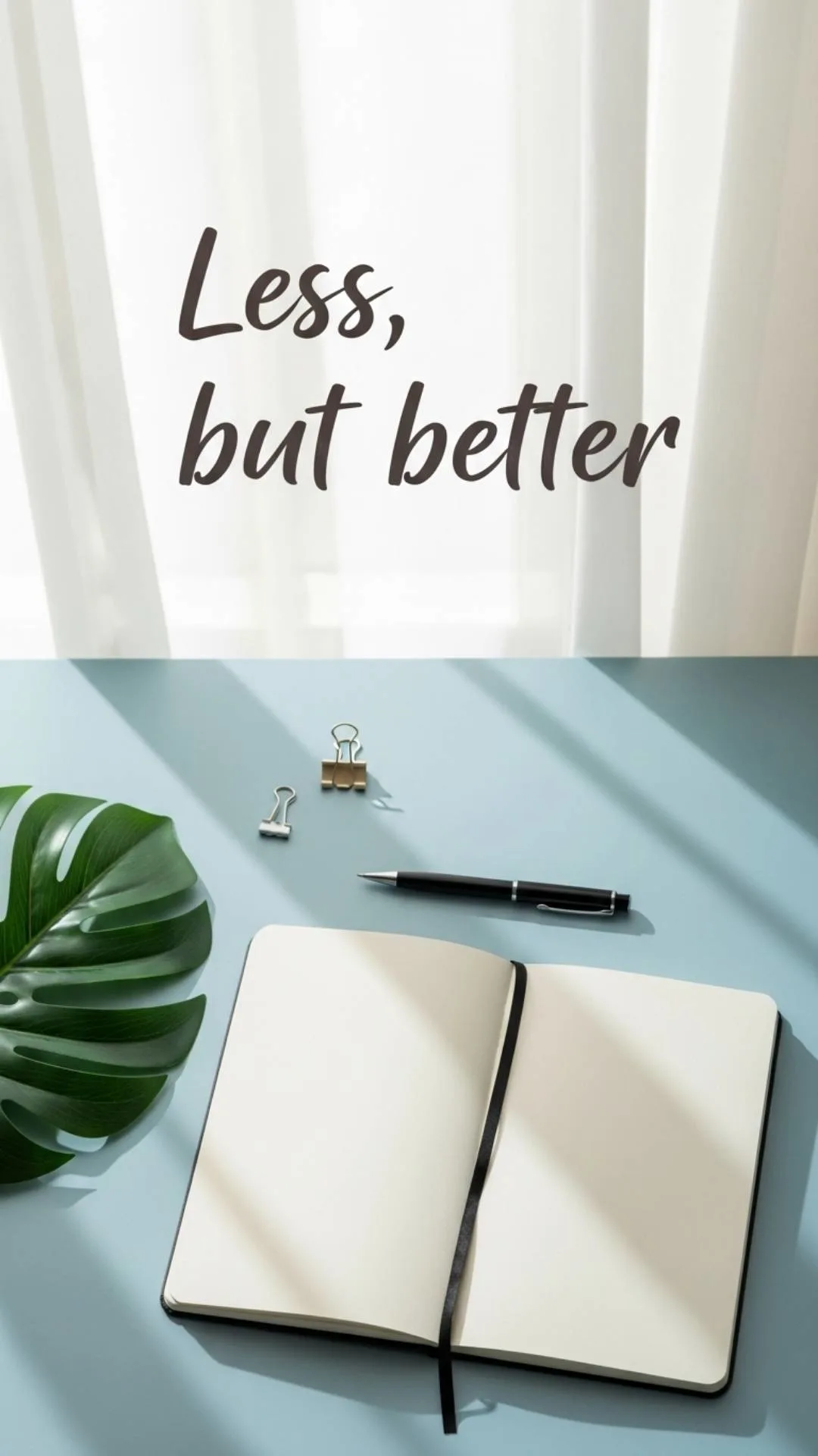 Aesthetic minimalist Instagram DP, clean elegant profile picture, simple design image with minimalist quote, sophisticated quotes wallpaper.