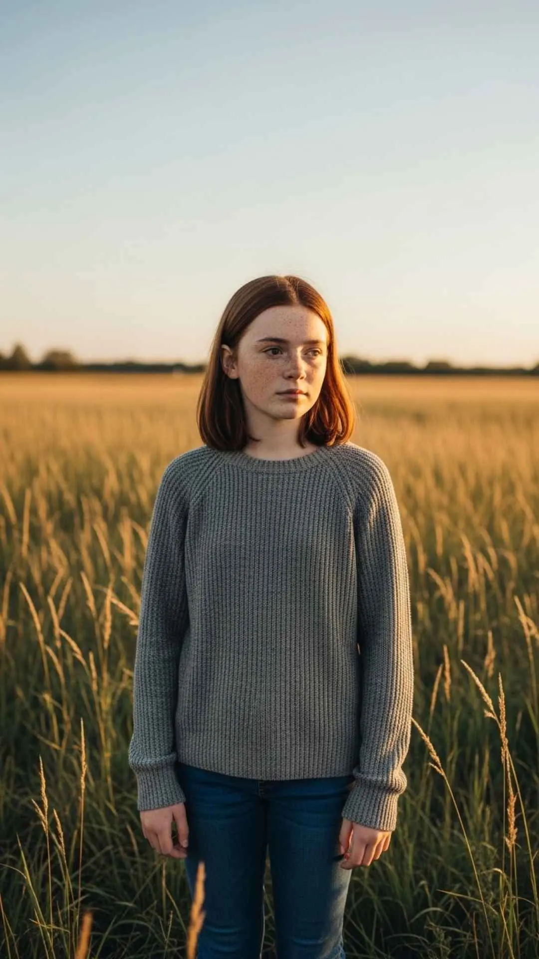 Thoughtful sad girl DP, inner peace profile picture, girl gazing at horizon, reflective FB DP, acceptance in sadness avatar.