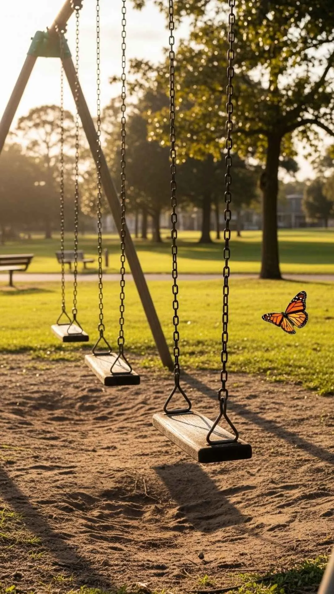 Empty swing FB DP, butterfly hope profile pic, new freedom avatar, lonely park DP.