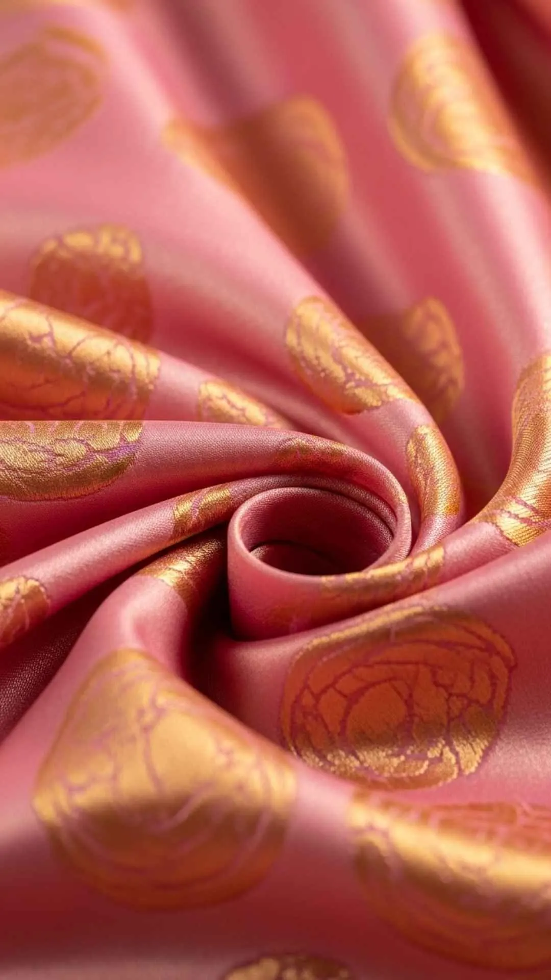 Silk saree aesthetic DP, flowing fabric folds, vibrant Indian textile, elegant and feminine profile, traditional Indian wear, fashion DP.