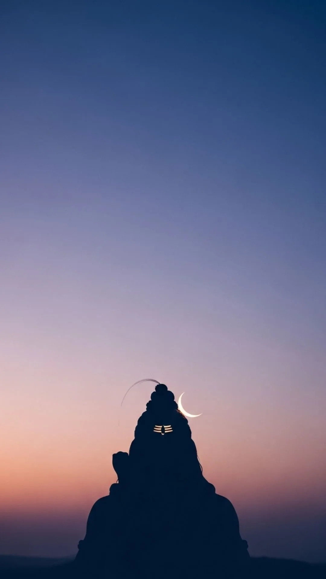 A minimalist silhouette DP of a meditating Shiva against a calm gradient background, perfect for a modern, aesthetic profile. #ShivaSilhouette #MinimalistDP #ModernArt #Calm #Aesthetic