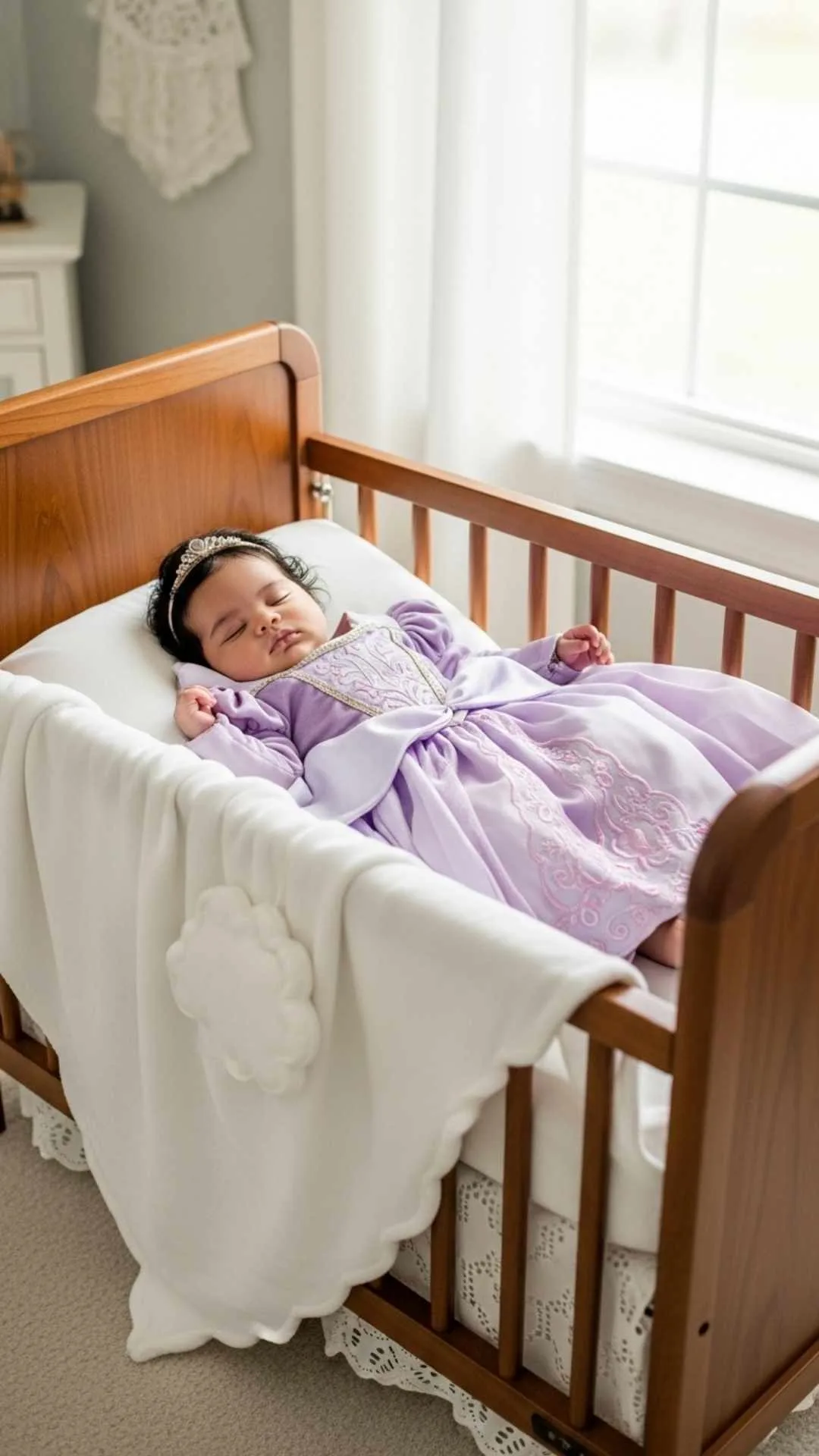 Serene sleeping beauty princess baby picture for peaceful WhatsApp DP